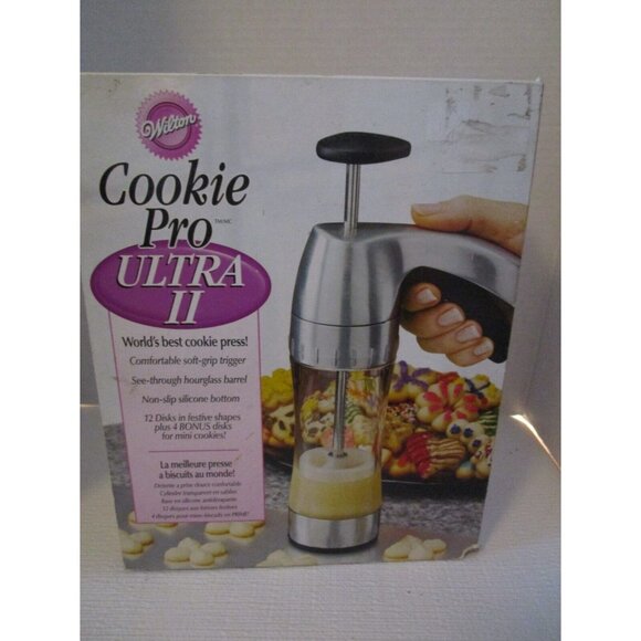 Wilton Cookie Pro Ultra II Cookie Press with 17 discs New In Box - Picture 8 of 8